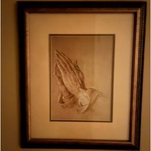 Praying Hands Artwork by Albrecht Durer in Elegant Frame.